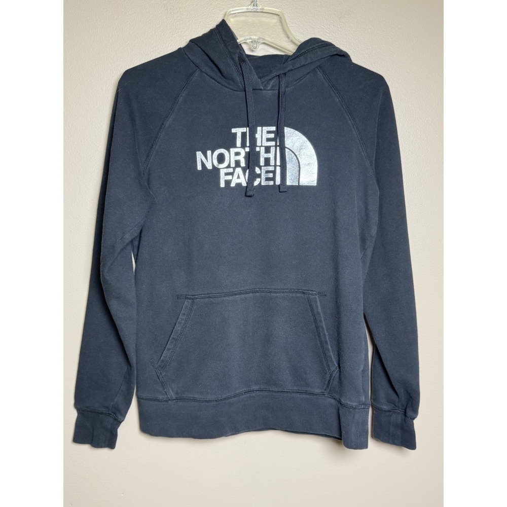 The North Face TNF Womens Size Medium Black Hoodie Sweatshirt Half Dome